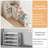 Kids Toy Storage Organizer with 10 Storage Bins, Foldable Toy Organizers And Storage With Bookshelf, Toy Storage Shelf with 3 Shelves And Drawing Board, Extra 3 Brushes