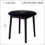 Table ronde en noyer-814354788