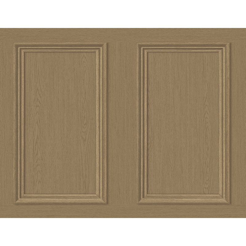 The Sojourn Wood & Shiplap Vinyl Peel & Stick Wallpaper Roll, Honey Brown