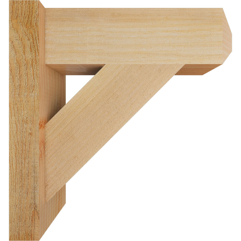 Artisan traditionnel en bois rustique, Sapin Douglas de 6 po (sciage brut), P 16 po x H 16 po