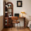 Bureau rectangulaire en bois massif noyer-748333995