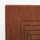 Orlie Geometric Handmade Tufted Wool Copper Area Rug