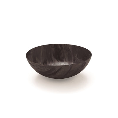 Secret Bath 15.7'' Black Porcelain Circular Bathroom Sink