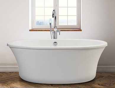 MTI Solutions Freestanding Soaker Tub