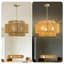 Lustre en rotin Boho, luminaire suspendu rustique moderne à 3 lumières pour salle à manger, salon, chambre à coucher, îlot de cuisine ((ampoules E12 non incluses)