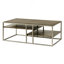 Ensemble 3 pièces de table basse et 2 tables d'appoint Padena
