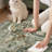 Soft Green Machine Washable Vintage Area Rug For Living Room, Bedroom-130544539-117397857