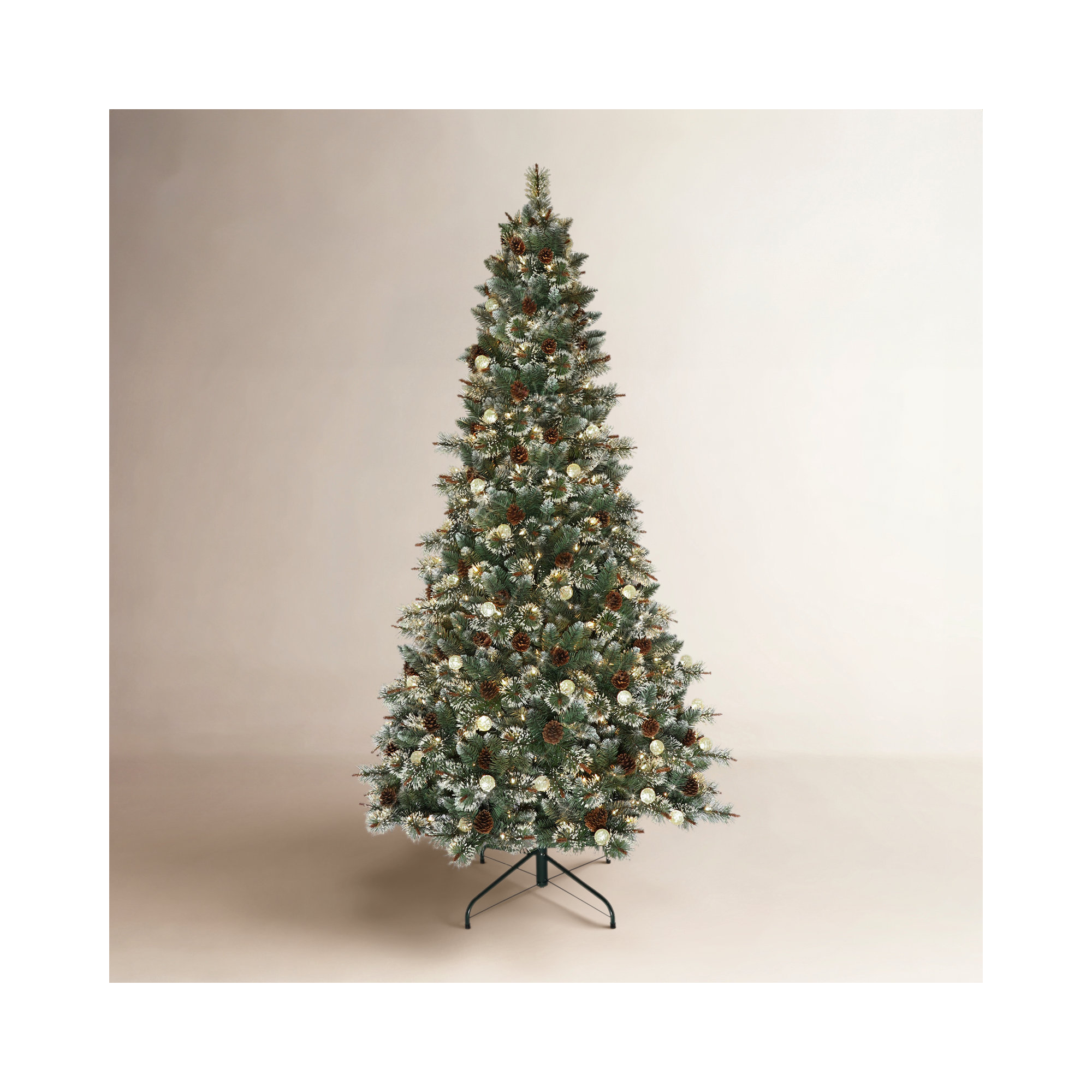 90' Lighted Artificial Pine Christmas Tree