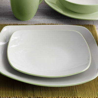 Noritake Colorwave Square Dinner Plates, 10-3/4"