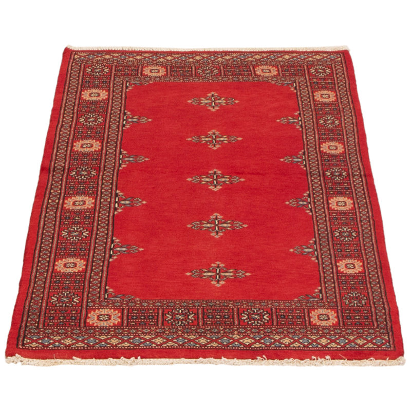 Tapis unique en laine noué à la main 3 pi 1 po x 4 pi 8 po nouvel âge Moneshia