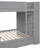 Full Over Full Bunk Bed With 2 Drawers And Multi-Layer Cabinet, Gray-2012803242-2012803255