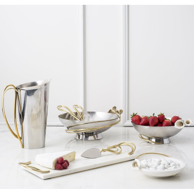 Calla Lily Small Cheese Board with Spreader