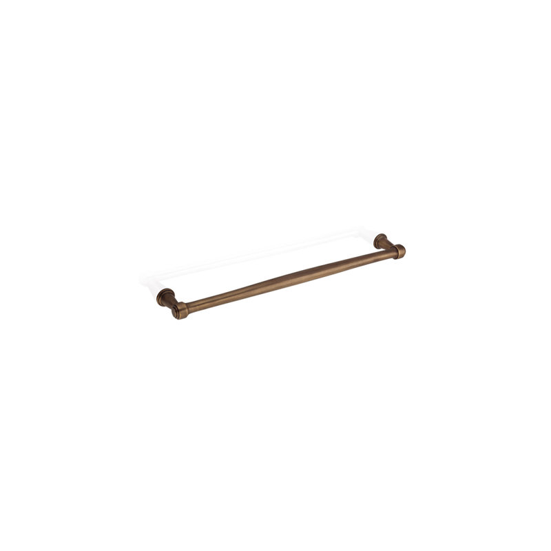 Poignée barre Heritage, 7,56 po, Laiton vieilli