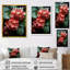 Élégance de fleurs d'hortensia orange - art mural hortensia-100406296-100406297