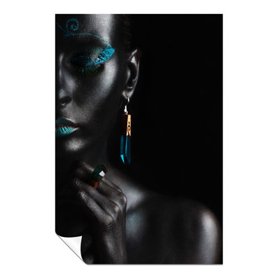 Woman Closed-Eyes - No Frame Print