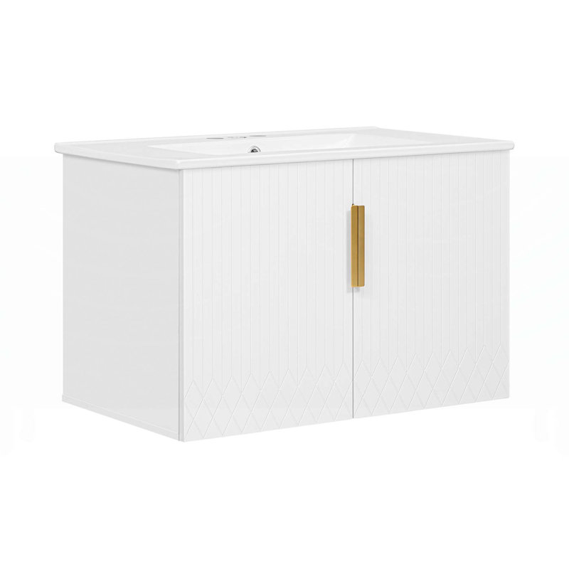 Meuble-lavabo de salle de bain rétro élégant avec fonctionnalité et durabilité haut de gamme