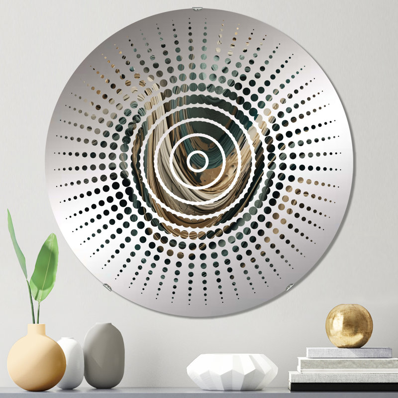 Miroir mural Feore - Sun Circles, 23,6 po x 23,6 po