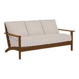 Kennebunkport 86" Wide Outdoor Patio Sofa with Cushions