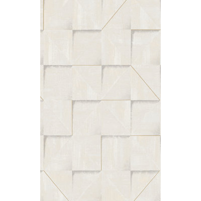 Rouleau de papier peint embossé 3D métallique L 33 pi x l 21 po Westbeth