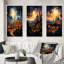 "Christianity Skyline The", 3 pièces sur toile-1119280665-1119280659