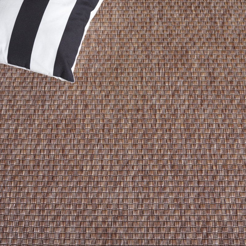 Tapis tissé à la machine Chapa, Beige/Black, Square 12'