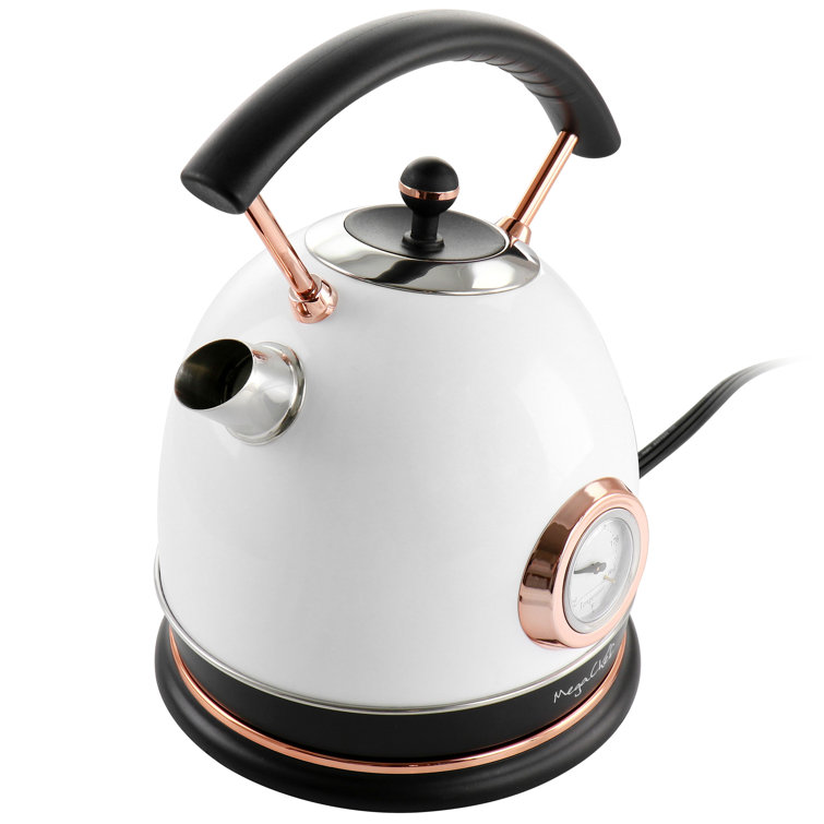 HomeCraft 1-Liter Stainless Steel 1500-Watt Electric Water Kettle With  Boil-Dry Protection