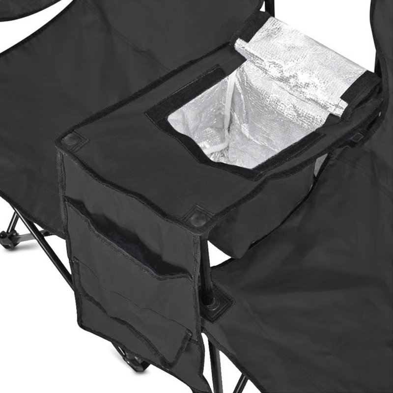 Chaise de plage pliante Lattimer GoTeam, Noir