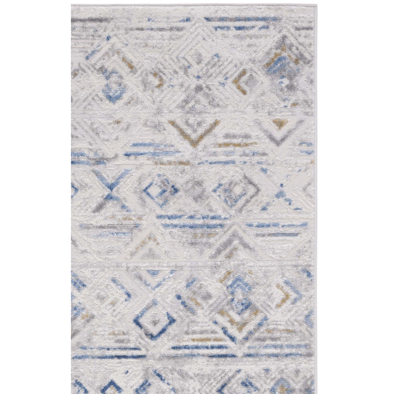 Palma Performance Geometric Rug, Rectangle 5'3" x 7'6"