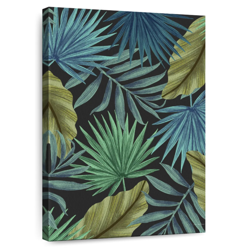 Harnek Tropical Leaves Pattern I, 48" H x 32" W