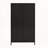 Metal Storage Cabinet with Glass Doors & Flip-Top, 4-Tier Display Cabinet with Open Shelves, Freestanding Steel Sideboard Buffet for Kitchen, Living Room, Home Office, Dining Room, Bathroom