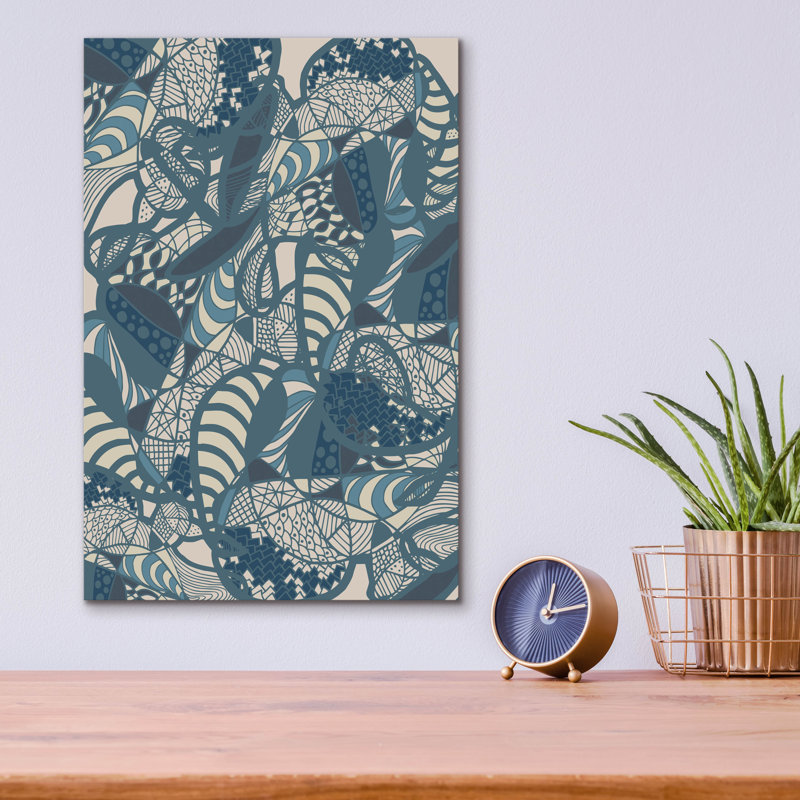 Epic Art «Colorful Abstract Blue Earth Fluctuatio», «Colorful Abstract Blue Earth Fluctuation 2» par Sabrina Balbuena