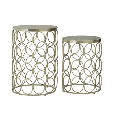 Karen Drum Side Table Set
