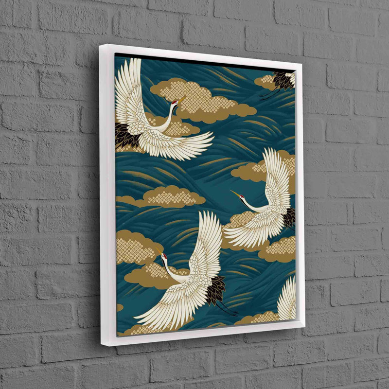 Print on Canvas, 70 cm H x 100 cm W, White, Framed Print without Mat