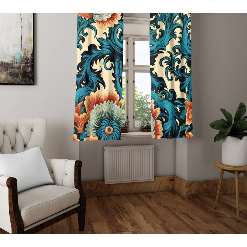 Rideau en polyester, L 20 po x L 52 po