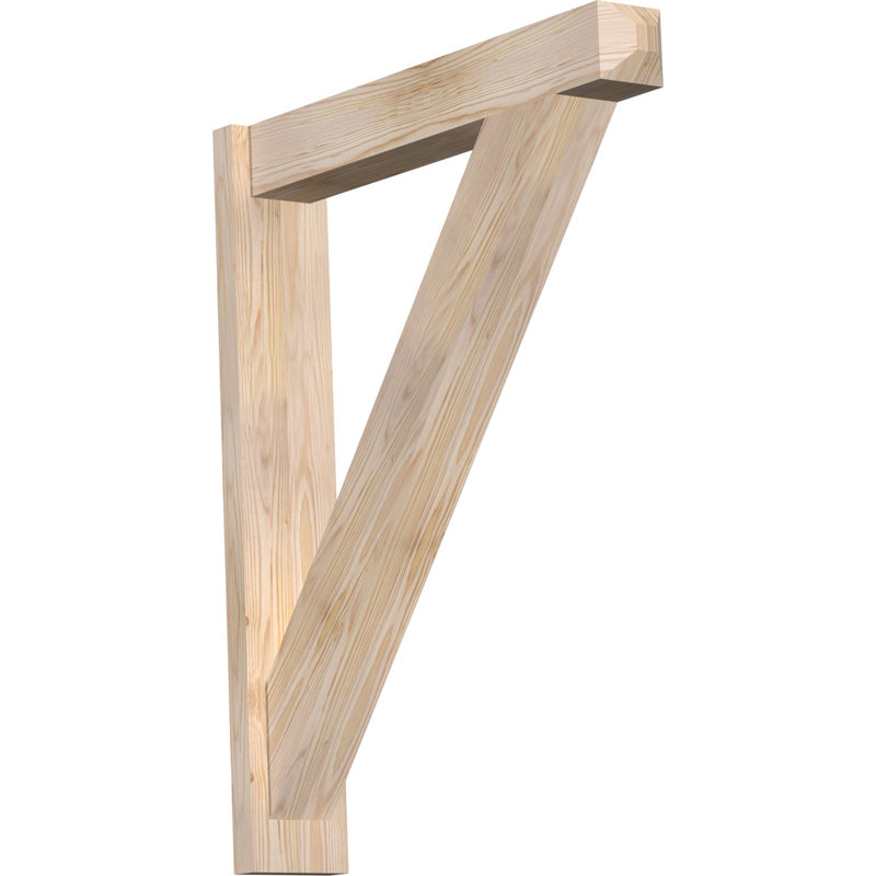 Artisan traditionnel en bois rustique, Sapin Douglas de 5 1/2 po (lisse), P 30 po x H 36 po