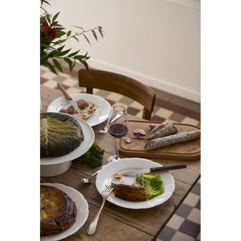 Reminiscence Porcelain Limoges Salad/Dessert Plate, White