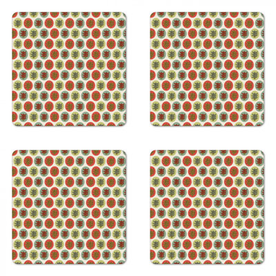 Square 4 Piece Coaster Set