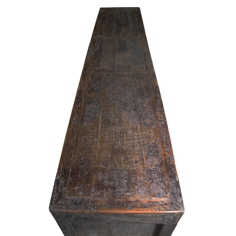 Vintage Hand Made Reclaimed Elm Sideboard Cabinet 32