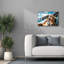 «Dog On Road Trip - Golden Doodle» par Rey Klimt, art mural sur toile-1038692913