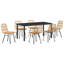 7 Piece Garden Dining Set Poly Rattan-119364535