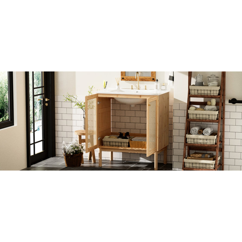 Meuble-lavabo de 30 po Natural
