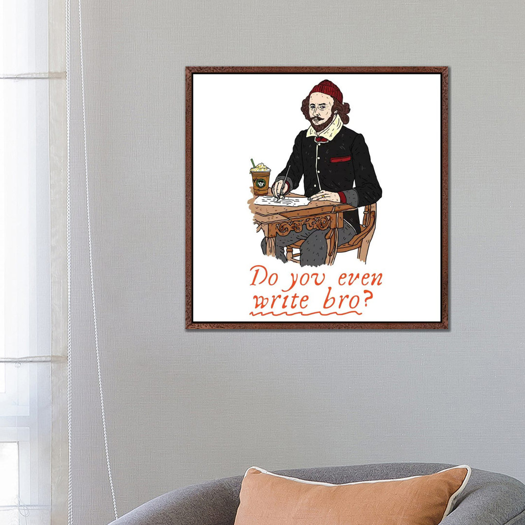 Shakespeare von Nick Cocozza - Floater Frame Gallery-Wrapped Canvas Giclée on Canvas