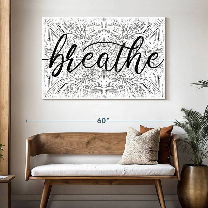 'Breathe Zen Pattern, 32" H x 48" W