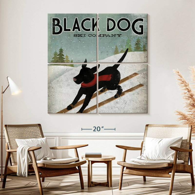 Brampt Black Dog Ski, H 57 po x l 57 po
