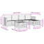 249cm Wide Patio Sectional Set