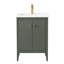 Ensemble de meuble-lavabo sur pied lavabo simple 24 po avec plateau en céramique blanche-105208969-105208973-119711649