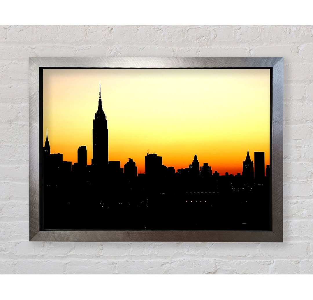 Empire State Building NYC bei Sonnenuntergang - Druck