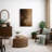 Rich Dark Brown and Warm Golden Brown Blended Wall Accent – Pictures Framed Canvas Print Wall Art-713094546-713094547