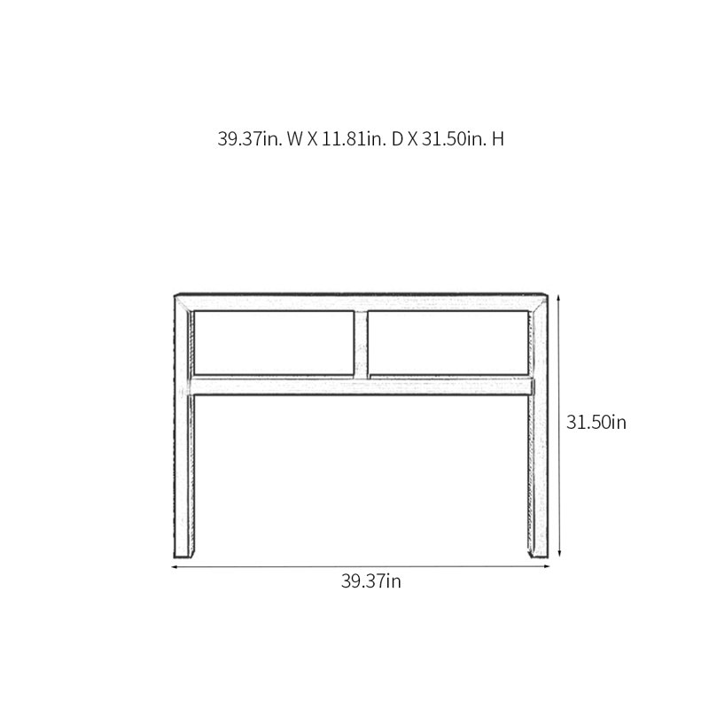 Terrie, H 31,5 po x l 39,37 po x P 11,81 po