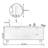 Nordic style marble bathroom cabinet